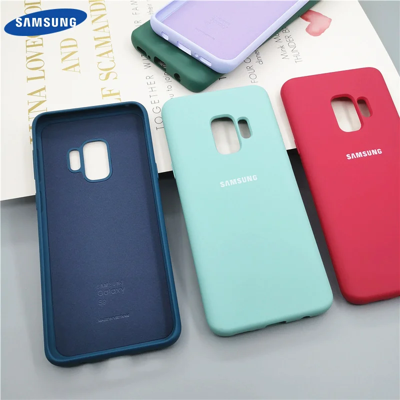 S9 Plus чехол офисный жидкий силиконовый для Samsung Galaxy + полная защитная задняя крышка