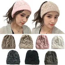 Зимняя шапка GKGJ, шерстяная короткая Шапка-бини с хвостом, Шапка-бини, мягкая вязаная шапочка с хвостом, Шапка-бини, шапка Beanie, шерстяной Для лыжной езды