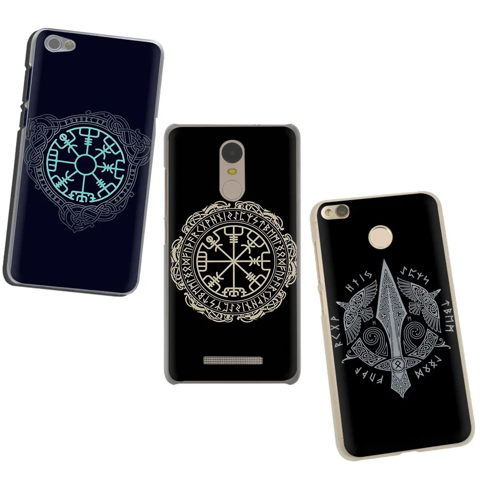 EWAU Viking Vegvisir Odin скандинавский жесткий чехол для телефона Xiaomi Redmi 4A 4X5 5A 6 6A 7 7A Plus GO S2 K20 pro