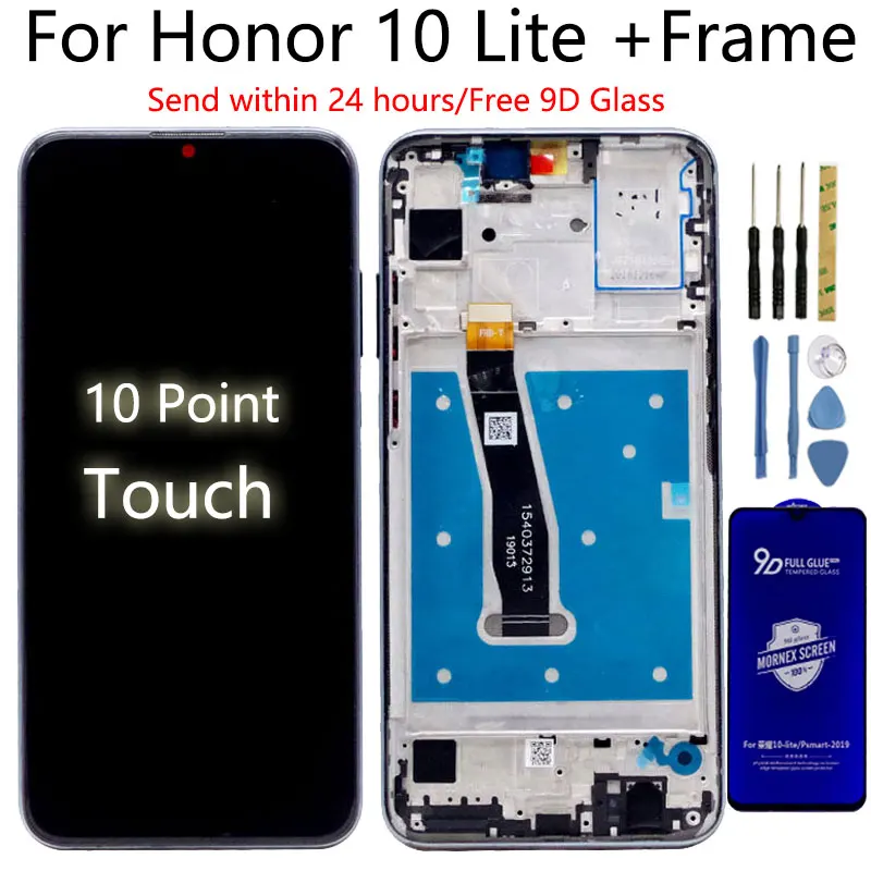 100% Оригинальный дисплей для Huawei Honor 10 Lite LCD + рамка сенсорный экран дигитайзер honor
