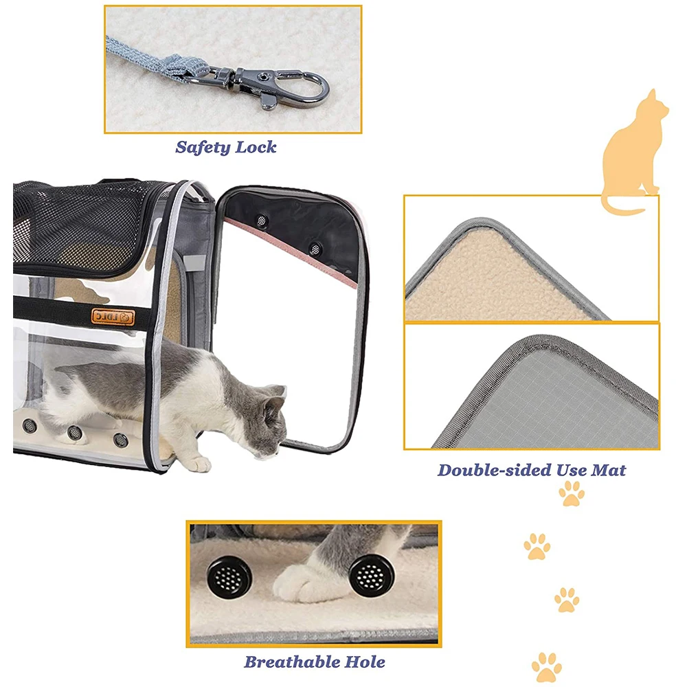 Cat Carrier Bag Small Dog Transport Backpack Pet - Dog Carrier Bag Soft  Backpack - Aliexpress