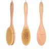 TREESMILE Natural Sisal Exfoliating Dry Brush Wooden Massage Body Brush Plant fiber cactus massage brush D30 6