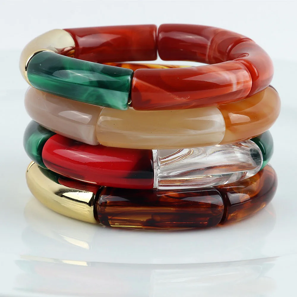 5pcs Juego De Pulseras Apilables De Para Mujer Regalos Moda | Meses Sin Interés