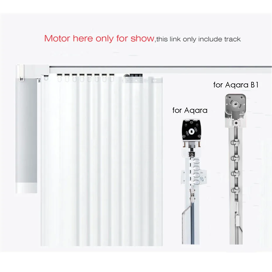 Customize Super Silent Electric Curtain Rails for Xiaomi Aqara Aqara B1 Motor,Mi Home App Remote Control,free to EU Country-1
