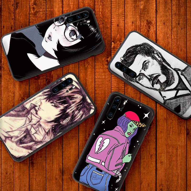 sketch For Huawei Honor 6A 7A 3GB Pro 7X 8X 9X 8 9 10 Lite Note View 20 Phone Case | Мобильные телефоны и аксессуары