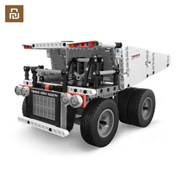 

2020 Youpin Block Robot Mine Truck For Children Steering Wheel Control Dump Lift Smart Remote Control For Newest Toys Gift