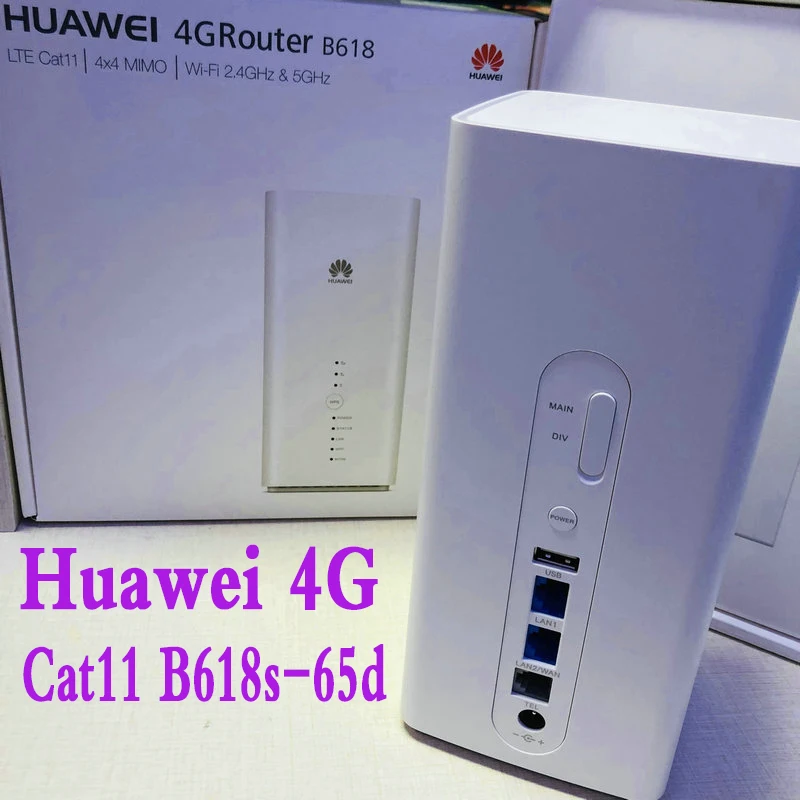Оригинальный разблокированный Huawei B618 B618s 65d LTE Cat11 беспроводной маршрутизатор