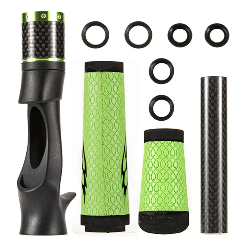 

Fishing Rod Handle Repair Building Kit Portable Spinning Rod Handle Set For Rod Building Repair Fishing Reel Seat