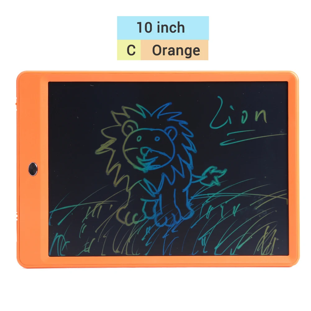 Orange C 8,5/10 дюймов ультра-тонкий цветной экран для письма планшет электронный блокнот для письма детский чертежный почерк доска Рождественский подарок детям - Цвет: Orange C
