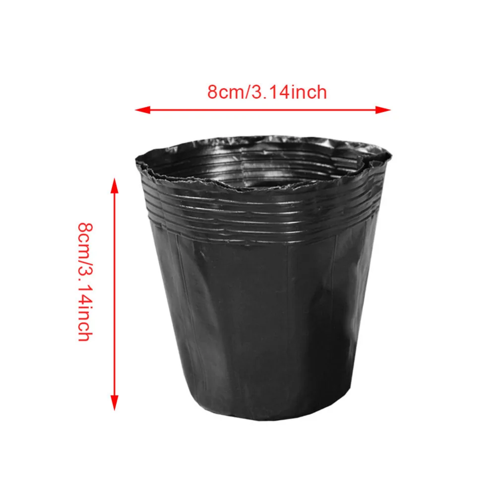 100Pcs Different Sizes Flower Plant Pot Plastic Nursery Flowerpot Seedlings Planter Containers Set Bottom Hollow Nursery Pot Gar garden pots near me