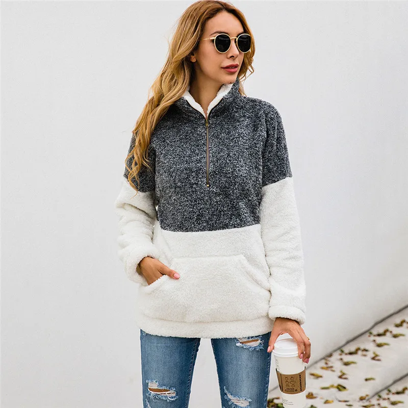 faux fur hoodies women38