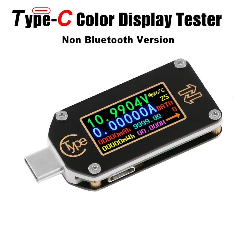 USB Вольтметр Амперметр Напряжение 2 способ измеритель тока мультиметр PD зарядное устройство тип-c цветной дисплей PD триггер тестер батареи