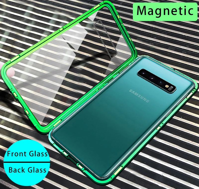 Magnetic Adsorption Double Side tempered Glass Phone Case For Samsung Galaxy S20 S10 S9 S8 Note 9 10 20 Ultra Plus A51 A71 Case Magnetic Adsorption Double Side tempered Glass Phone Case For Samsung Galaxy S20 S10 S9 S8 Note 9 10 20 Ultra Plus A51 A71 Case
