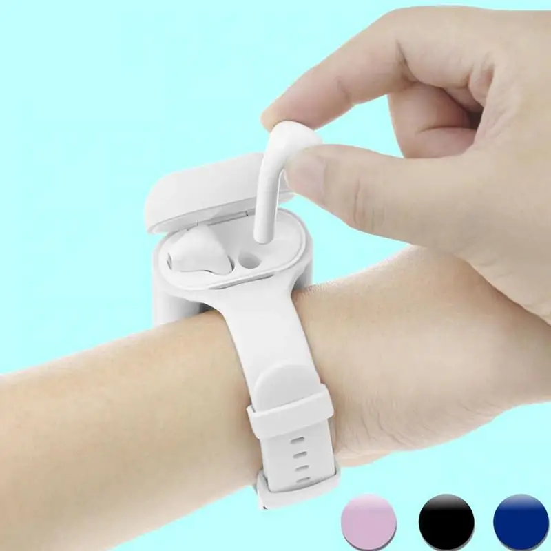 Newest Version Protective Cover for A pple AirPods Case Bands Silicone Wrist Shell Compatible Sport portable |
