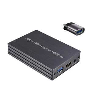 

4K HDMI to USB 3.0 Video Capture Card +Type-C to Usb3.0 Converter for Pro