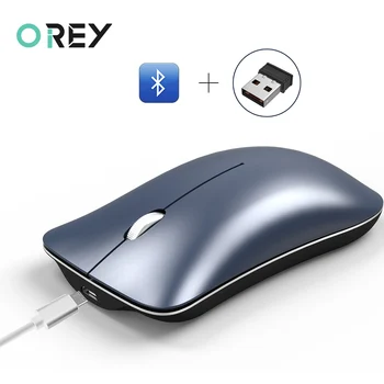 

2.4G Wireless Bluetooth Mouse Silent 1600DPI Pro Gaming Mouse For Macbook Air Pro Lenovo HP Rechargeable Computer Mouse PC Gamer