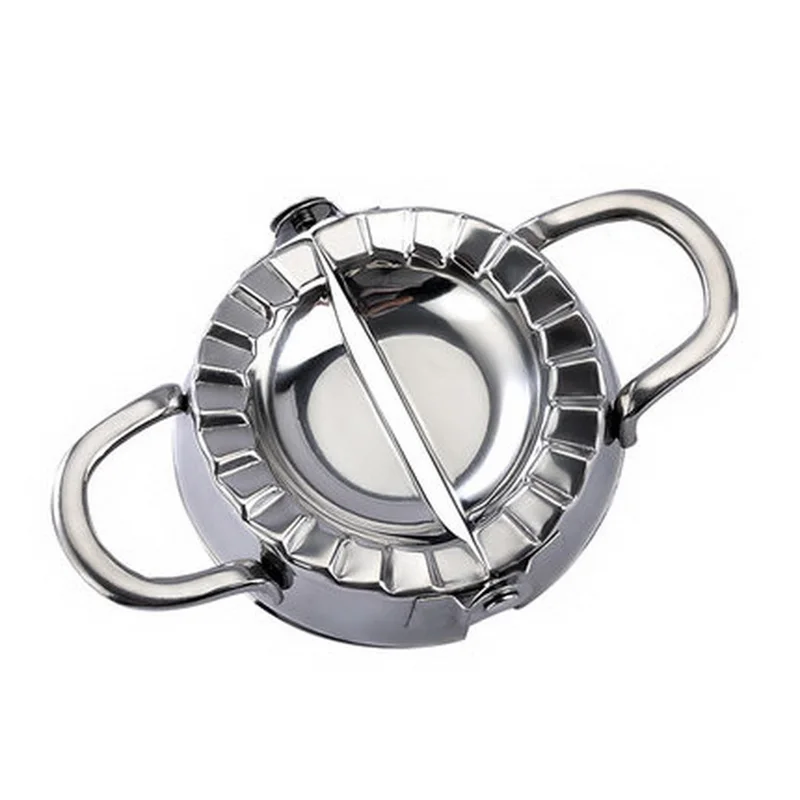 

Stainless Steel Dumpling Maker Mould Kitchen Pastry Tool with Flour Ring Cutter K888