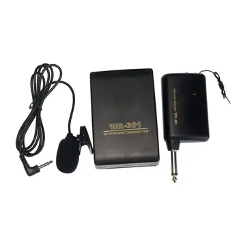 

Wireless Lavalier Lapel Microphone System with Bodypack Transmitter Lapel Mic Receiver for camera/phones