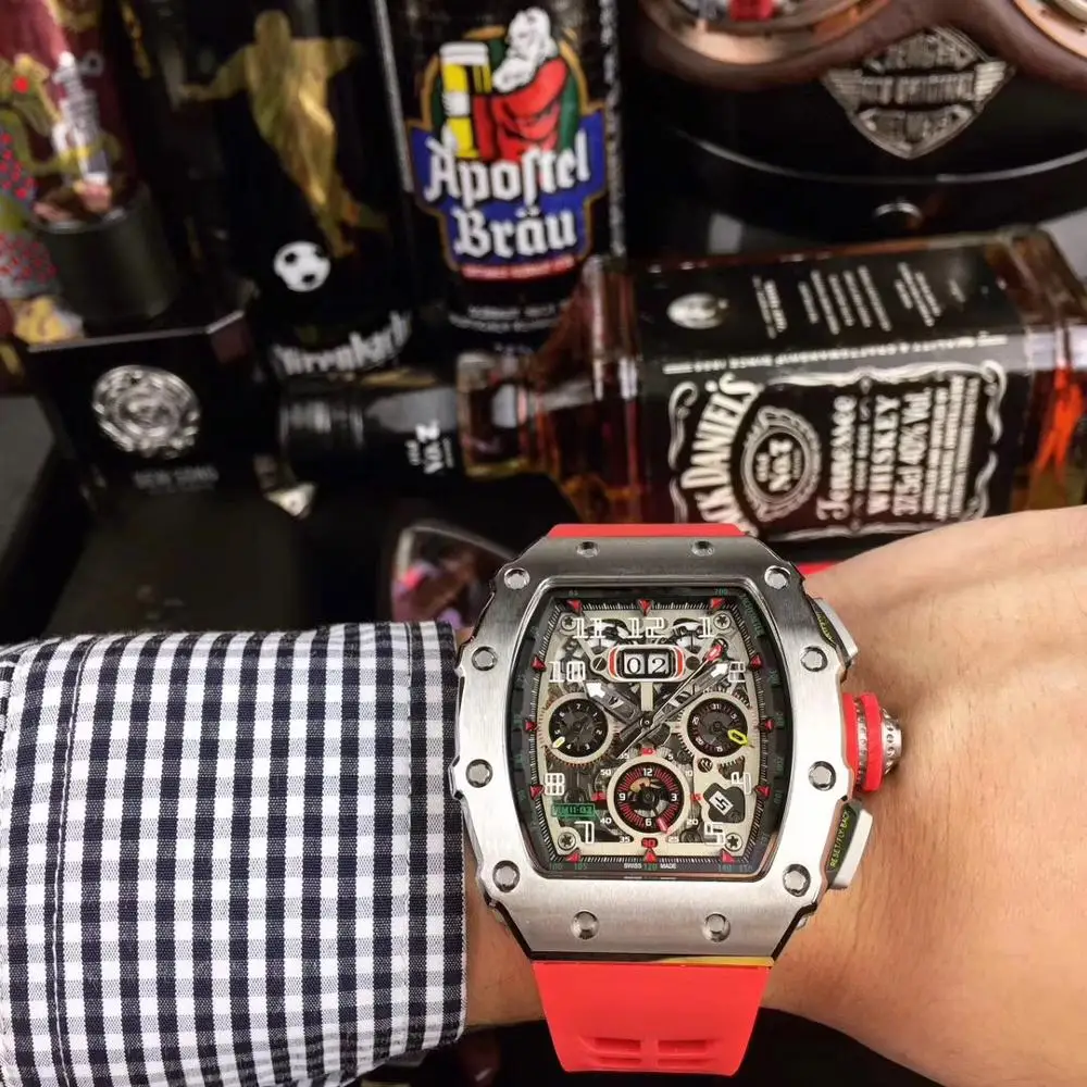 A09173 мужские часы Топ бренд подиум роскошный европейский дизайн автоматические механические часы - Цвет: A