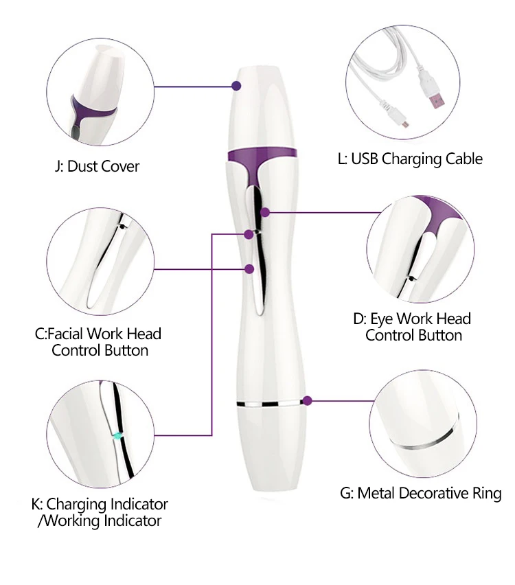 Massageador de Olho Instrumento de Cuidados com a Pele Ferramentas de Cuidados com os Olhos Elétrico Microcorrente Iontoforese Calmante Termais Massagem Beleza Dispositivo Ipl 11 de cuidados com a pele ipl calmante