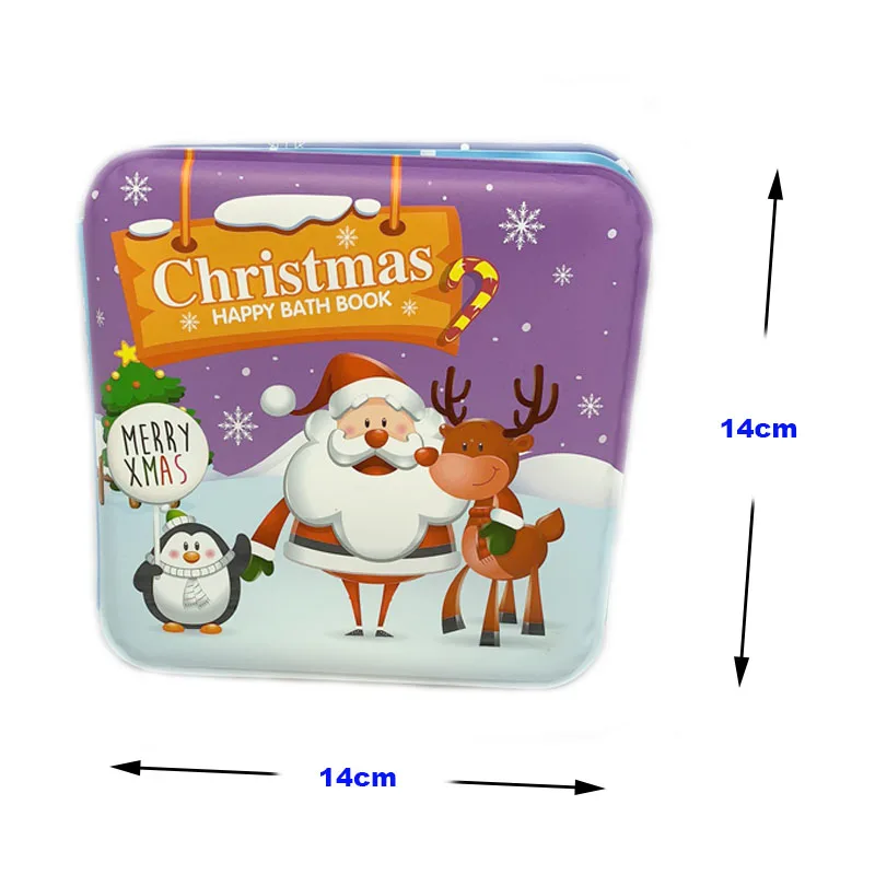 New Swimming Water Bath Book With BB Whistle Christmas Toys For Baby Bathing Time Early Educational English Bathroom Toy | Игрушки и
