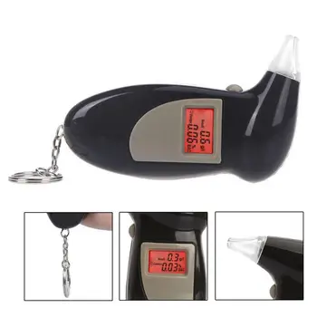 

Digital Alcohol Breath Tester Breathalyzer Analyzer Detector Test Keychain LS