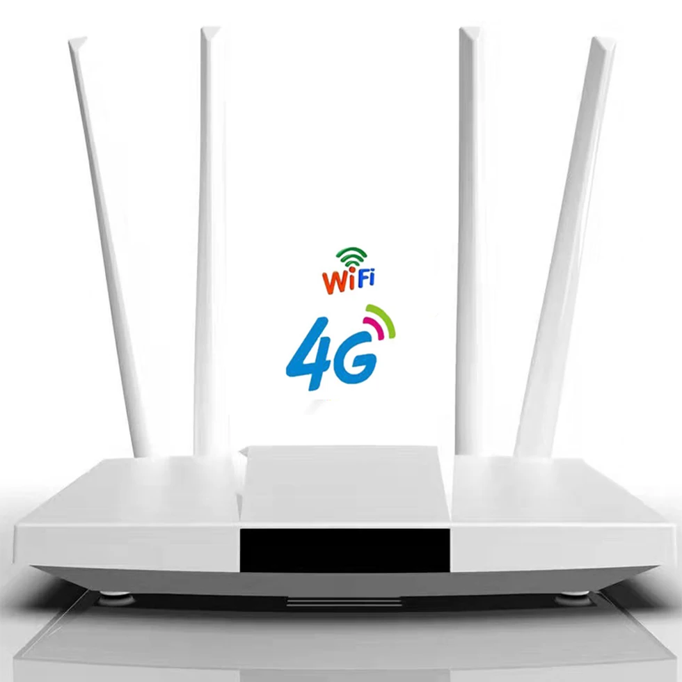 

YIZLOAO 4G CPE Unlimit Date Router 4G 3G Wifi Router Wideband 4G Moblie Hotspot Wan/Lan Port Card Slot 4 Antenna 32user