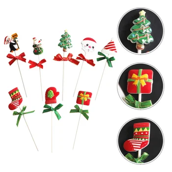 

Practical Durable Fashionable Various Cake Pick Cake Decoration Christmas