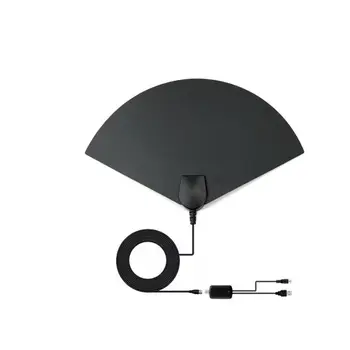 

TV Antenna Fan Shape 1080P High Definition Indoor Digital Signal Cables With Amplifier