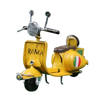 

European Simulation Motorcycle Model Nostalgic Classic Scooter Roman Holiday Lamb Pedal Home Decoration Morden Birthday Gift
