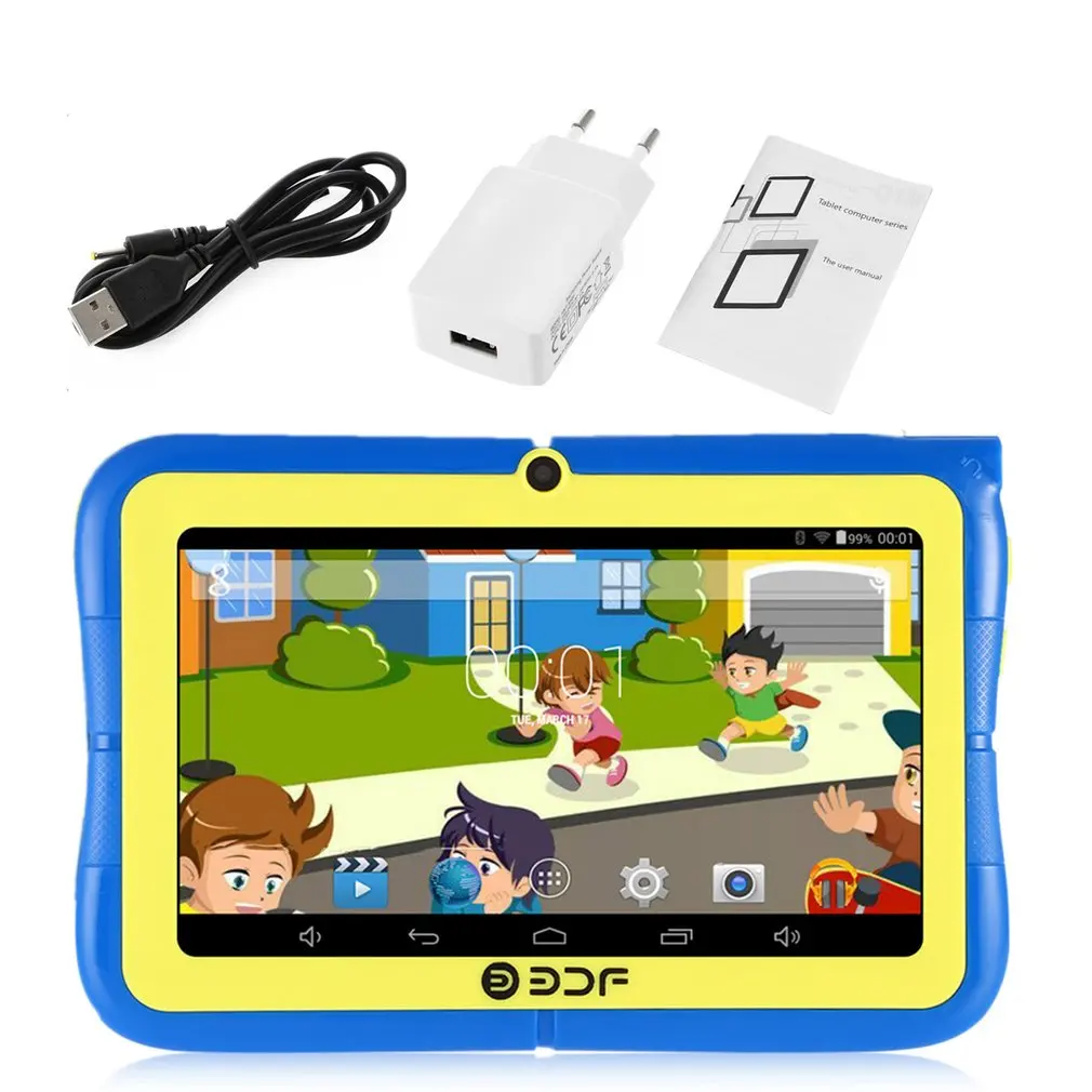 

7 inch Screen ARM Quad Core 1.3GHz for Android Wifi Dual Camera Mini Children Kids Tablet PC Leaning Educational Toys