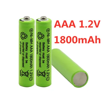 

2/4/8/12/20/50pcs 100% Original AAA 1800 mAh 1.2 V Quality rechargeable battery AAA 1800 mAh Ni-MH rechargeable 1.2 V 2A battery