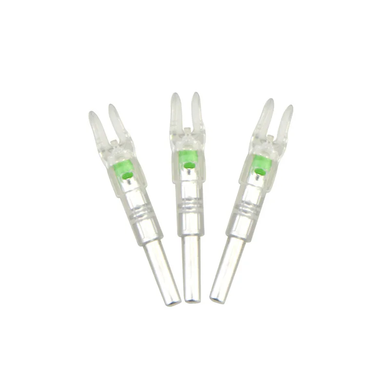 Arrow Nock автоматически светящийся светодиодный наконечник стрелы 6 шт. охотничья стрельба подходит 7,6 мм стрелочный вал с подсветкой