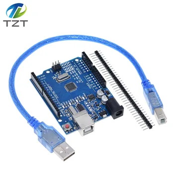 

TZT Smart Electronics high quality UNO R3 MEGA328P CH340G Compatible with USB CABLE for Arduino