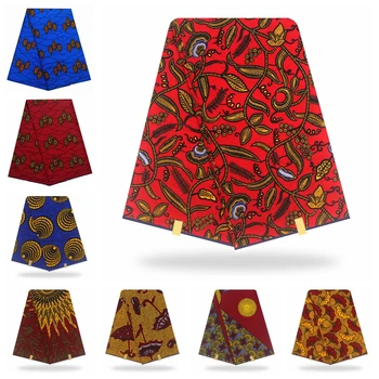 

African Ankara Fabric High Quality pagne Wax Print Fabric Printing 100%Cotton African pagne Real Tissus Original Tissus Wax Soft