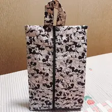 Дисней Микки Маус мультфильм Женская Мужская Сумка водонепроницаемая обувь полотенце Одежда сумка для хранения Минни мешок обуви(China)