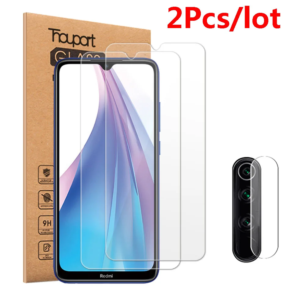 

2Pcs HD Tempered Glass For Xiaomi Redmi Note 8 Pro Note 8T Redmi 8 8A Screen Protector For Xiaomi Note 8 Pro Glass Camera Film