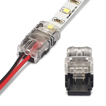 

5pcs LED Connector 2pin LED Strip Connector For RGB 2835 3528 5050 LED Strip to Wire/Strip to Strip Cable Connecter Set