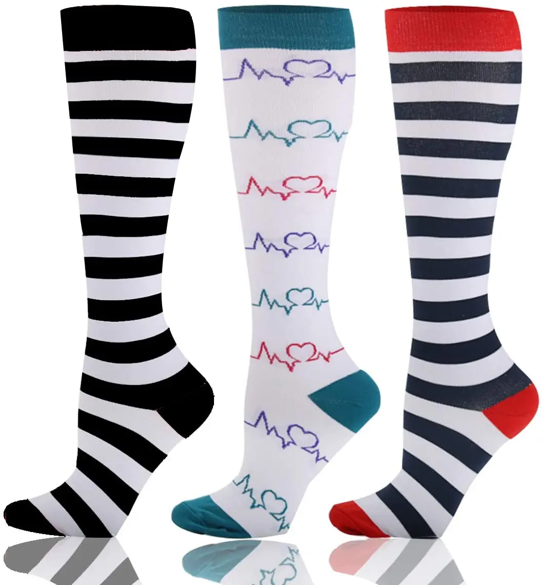 Color Print Antelope Dress Athletic Stockings Calf Support Soccer Socks