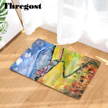 

Thregost Printed Carpet Anti Slip Water Absorbent Mat Microfiber Bath Mats 40x60cm Memory Foam Bathroom Rug Indoor Doormat