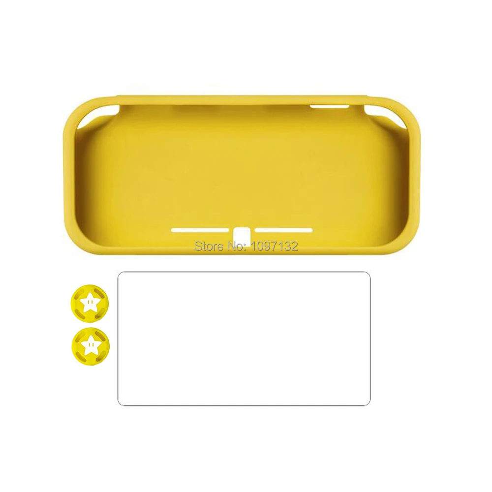 Мягкий силиконовый защитный чехол для PND Switch Lite Skin Cover для NS облегченное Закаленное стекло протектор экрана для переключателя Mini