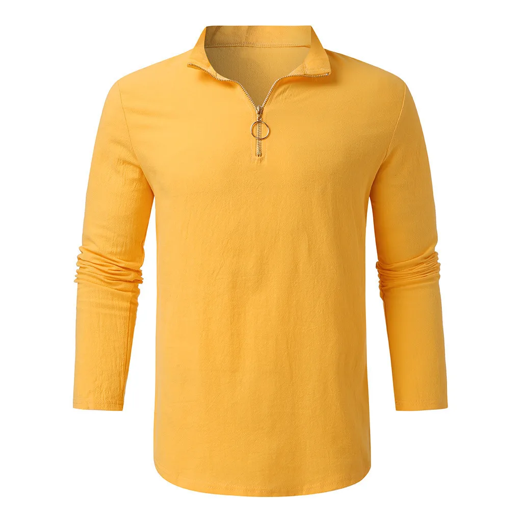 Feitong camisa masculina, мужская рубашка, длинный рукав, однотонный, простой, на пуговицах, кардиган на молнии, повседневная, уличная, тонкая, облегающая, черная рубашка