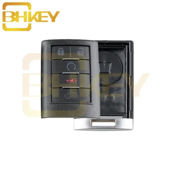 

BHKEY 5Buttons OUC6000066 Smart Remote Car Key shell For Cadillac CTS DTS STS 2008-2012 Original key Fob Case