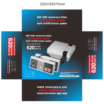 

2020 NEW Mini Retro Classic Video Game Console Built-in 620 Games 8 Bit PAL&NTSC Family TV handheld game player Double Gamepads
