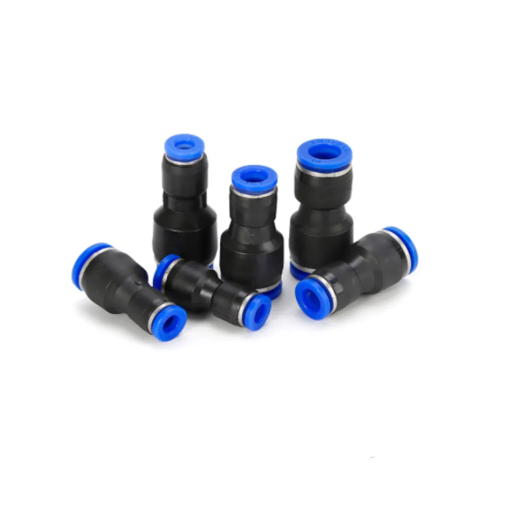 5Pcs Pg4-6 4-8 6-8 6-10 8-10 8-12 10-12 Millimetri Tubo Aria Tubo Diritto Dell'Unione Riduttore Di Montaggio Pneumatico Push-To-Connect