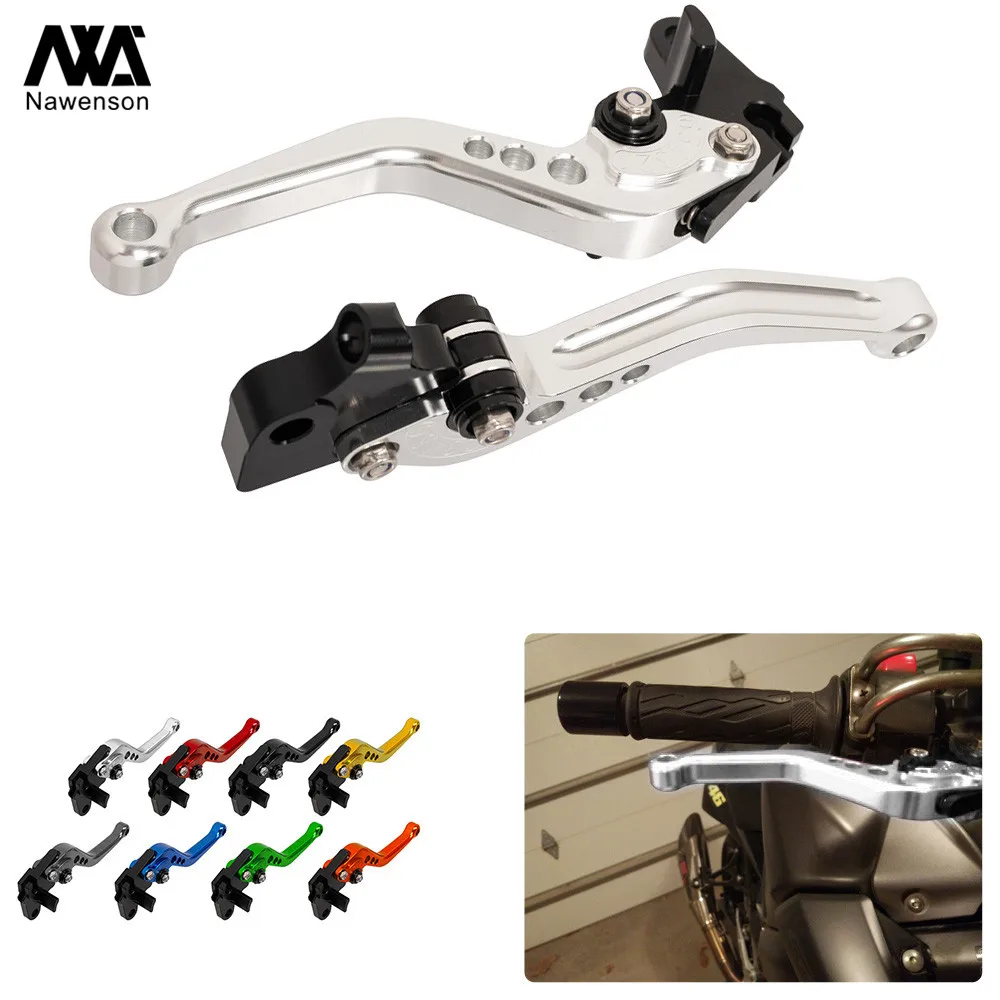 

Short Adjustable Motorcycle Brake Clutch Levers Handle Grips Set For Ducati 950 Multistrada 17-18 821 Monster/Dark/Stripe 14-17