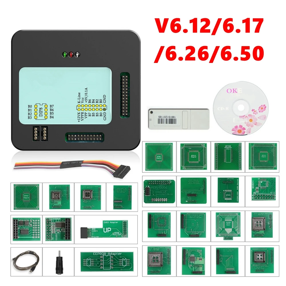 Xprog-M Chip ECU OBD2 Tunning Programmer Xprog M V5.55 V6.12 V6.17 V6.26 V6.50 X Prog Box 6.26 6.12 5.55 EEPROM Full Car Adapter car battery tester