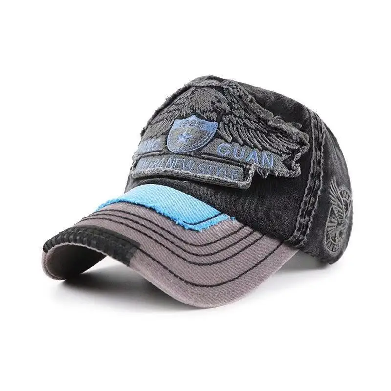 Бейсбольная кепка Borduren snapback hoed voor Весна mannen vrouwen Katoen повседневные сетчатые кепки Хип-Хоп Кепка унисекс pet groothandel - Цвет: Черный
