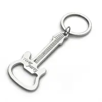 1PC Mini Beer Opener Guitar Beer Bottle Can Opener Alloy Hangings Ring Keychain Tools Household Gifts Keychain Bottle Opener