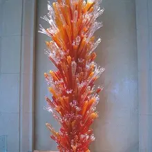 Роскошный дизайн отеля лобби Ресторан муранского стекла торшер художественная стоячая стеклянная скульптура